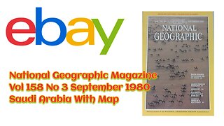 National Geographic Magazine Vol 158 No 3 September 1980 Saudi Arabia With Map