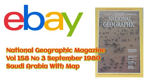 National Geographic Magazine Vol 158 No 3 September 1980 Saudi Arabia With Map