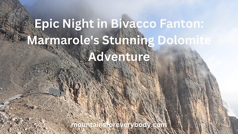 Epic Night in Bivacco Fanton: Marmarole's Stunning Dolomite Adventure