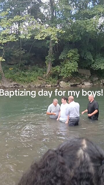 Baptizing day for my boys!!