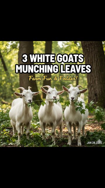 The Most Satisfying Goat Feeding Video You'll See Today