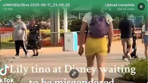 Lily stomping around disney waiting to be misgendered