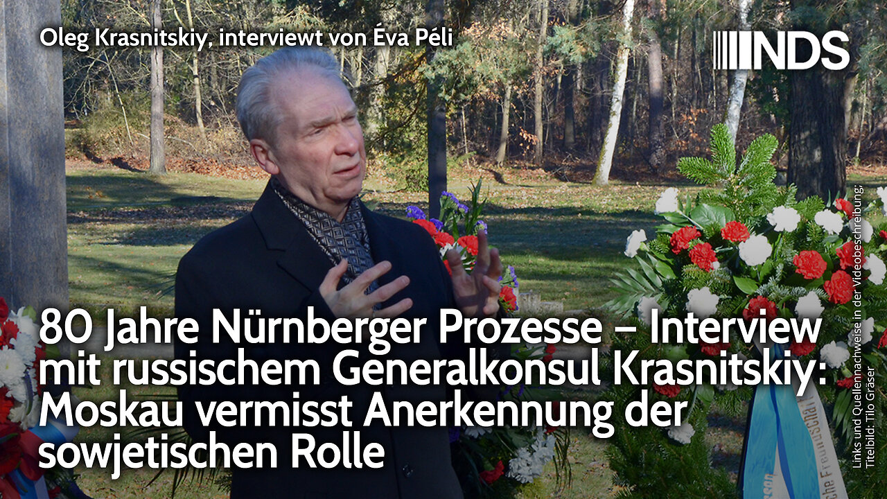 80 Jahre Nürnberger Prozesse – Russischer Generalkonsul Krasnitskiy: Moskau vermisst Anerkennung