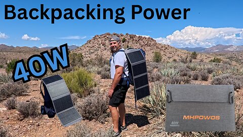 MHPOWOS 40W Portable Solar Panel Perfect For backpacking