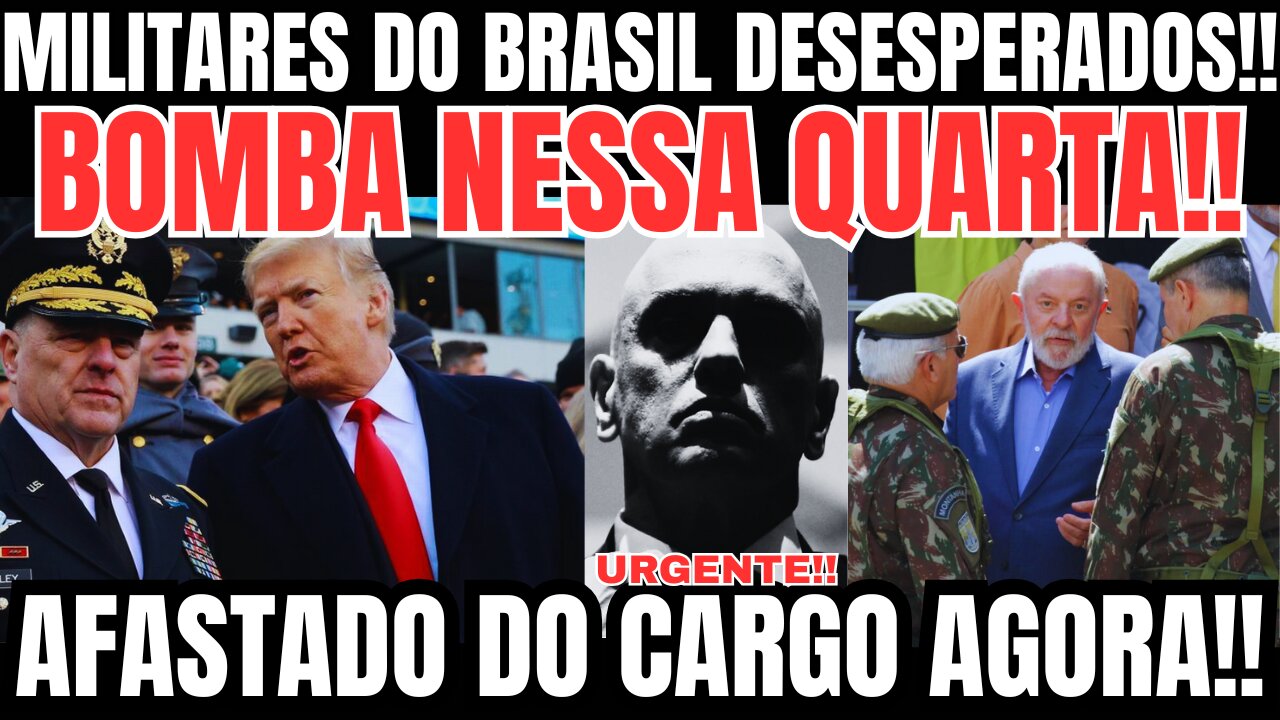 URGENTE! ACABOU DE RENUNCIAR O CARGO! BOMBA VEM DOS EUA AGORA!! MILITARES DESESPERADOS!!