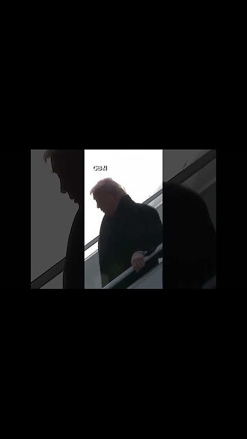 Donald Trump arrives in Davos