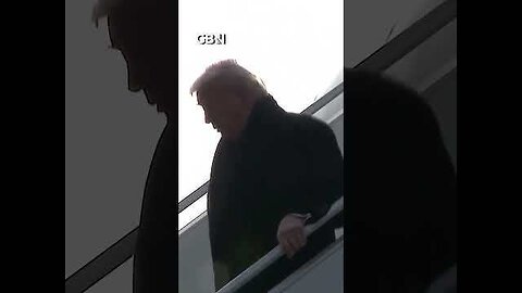 Donald Trump arrives in Davos