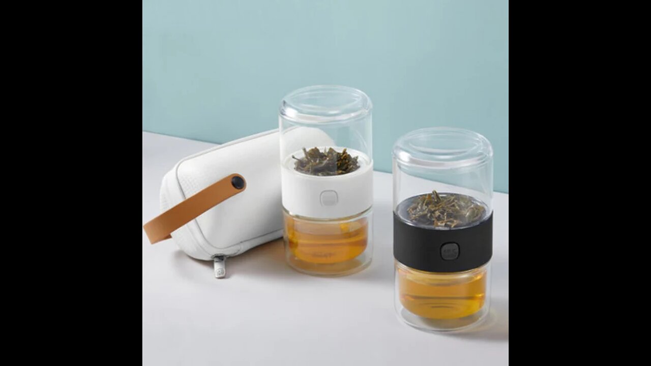 Portable Tea Infuser with Case, for Travel, Commute, Driving & More