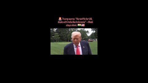 BREAKING NEWS 🚨 Modi's friend Donald Trump is showing no mercy on India