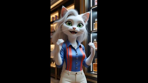 cat girl 💚💜💜