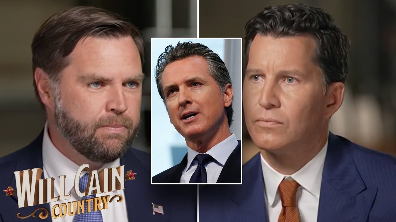 JD Vance takes aim at Newsom in EXCLUSIVE interview: 'Cheap imitation Trump'