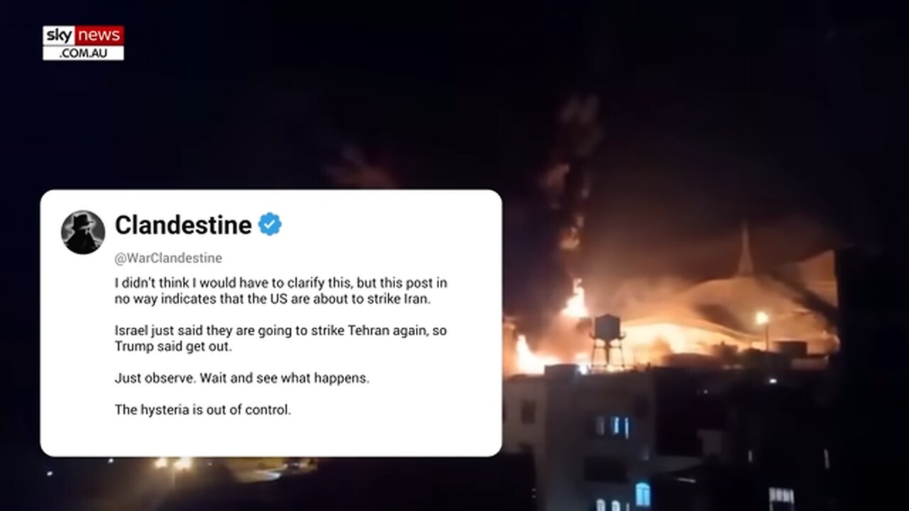 Chaos in Tehran as Trump demands evacuation after urgently returning to the US to meet with NSC