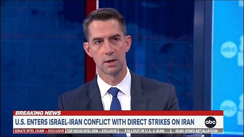 Sen Tom Cotton: After Decades Of Terror A President Finally Took Action On Iran