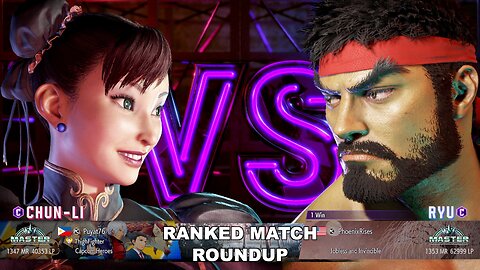 Kuya Kalbo SF6 Ranked Match Roundup. Chun Li Master Rank [Hori Fight Stick]