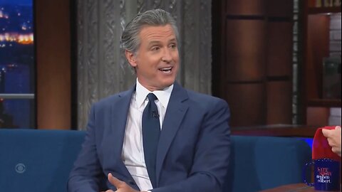 Gavin Newsom Goes On Stephen Colbert To Share THIS