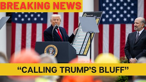 "Wall Street Is Calling Trump's Bluff"