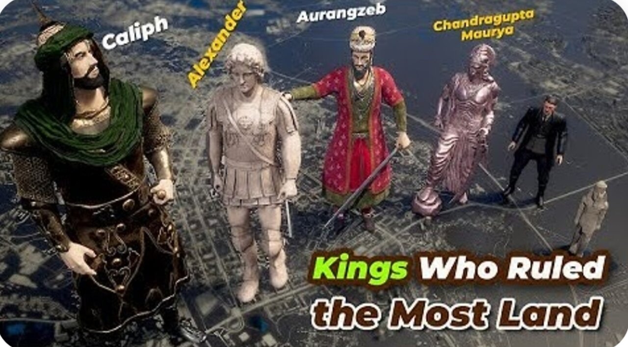 Kings Who Ruled The Most Land Area | What If Kings Statues Scaled by Their Empire Size Comparison