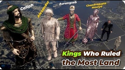 Kings Who Ruled The Most Land Area | What If Kings Statues Scaled by Their Empire Size Comparison