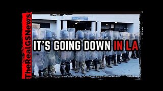 MARINES SHOWS UP IN MULTIPLE BLACK VANS - US PRESIDENT DECLARES UNLAWFUL ASSEMBLY IN LA - STAY HOME