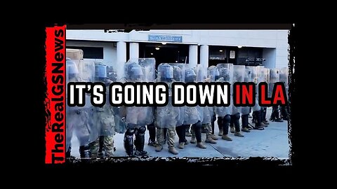 MARINES SHOWS UP IN MULTIPLE BLACK VANS - US PRESIDENT DECLARES UNLAWFUL ASSEMBLY IN LA - STAY HOME