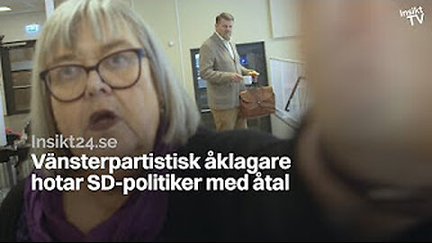 Vänster batikhäxa hotar (SD) politiker!