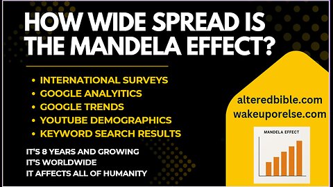 How wide spread is the Mandela effect? Searing evidence of supernatural Bible changes