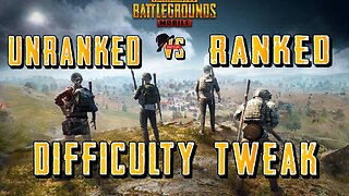 Ranked vs Unranked (Quads) Difficulty Tweak | PUBG Mobile
