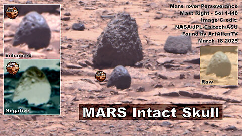 MARS: Intact Skull Found. ArtAlienTV 4K