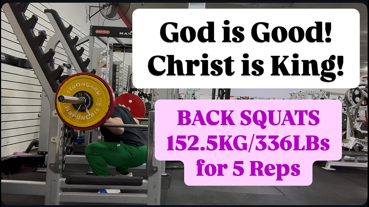 BACK SQUATS 152.5KG/336LBs for 5 Reps