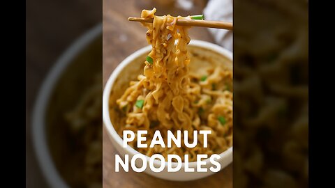 Easy 5 minute Creamy Peanut & Chili Oil Noodles🍜🥜🌶️⏱️