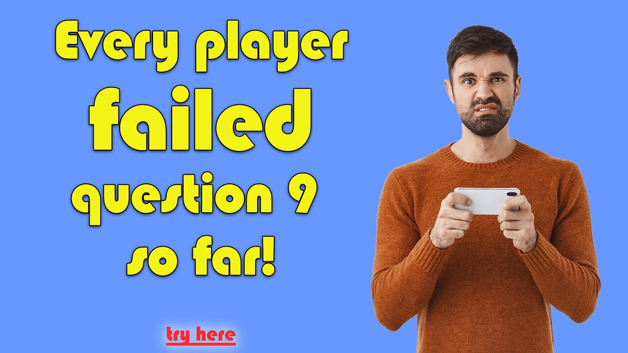 Can you beat question 9?