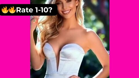 🔥 Rate This White Satin Dress 1-10? | Supermodel Elegance 4K