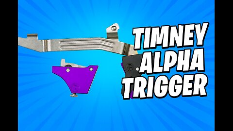 🔥 Drop-In Precision — Timney Alpha Trigger for Glock Gen 3 & 4 (Purple Edition) 🔥