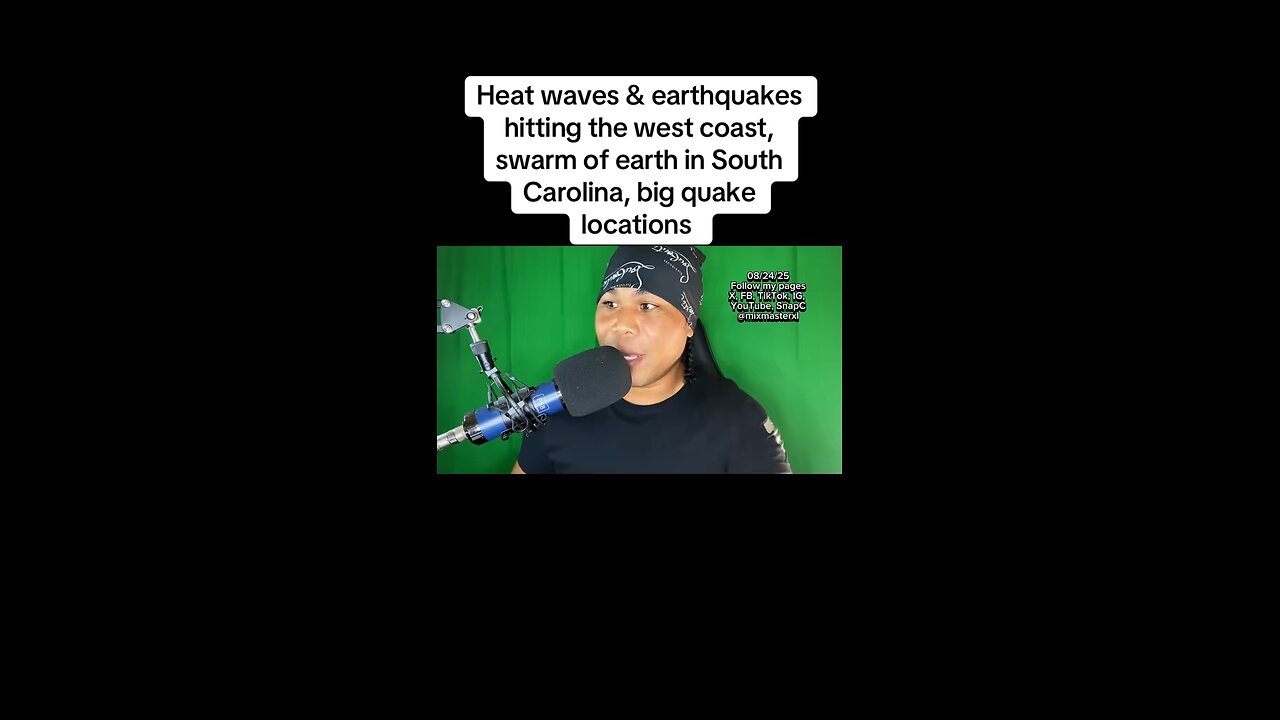 Heat waves & earthquakes hitting west coast, swarm of earth in South Carolina, big quake locations