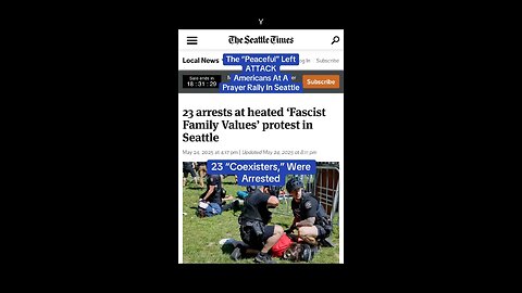 The “peaceful,” Left, are at it again in Seattle…