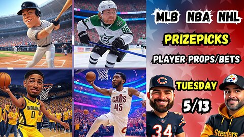 🔥 8 BEST MLB Picks Today Tuesday 5/13/25 | 🏀 NBA PROPS | 🏒 NHL PROPS