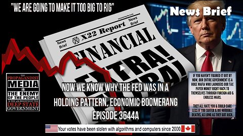 Ep. 3644a - Now We Know Why The Fed Was In A Holding Pattern, Economic Boomerang