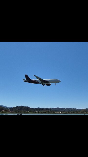 Titan Airways TUI Operated Flight Landing From LGW To Corfu Int Airport 2024