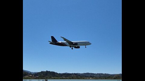 Titan Airways TUI Operated Flight Landing From LGW To Corfu Int Airport 2024
