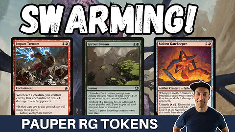 SWEET NEW ARCHETYPE! Pauper now has a Gruul Tokens strategy pinging people out with Sprout Swarm!