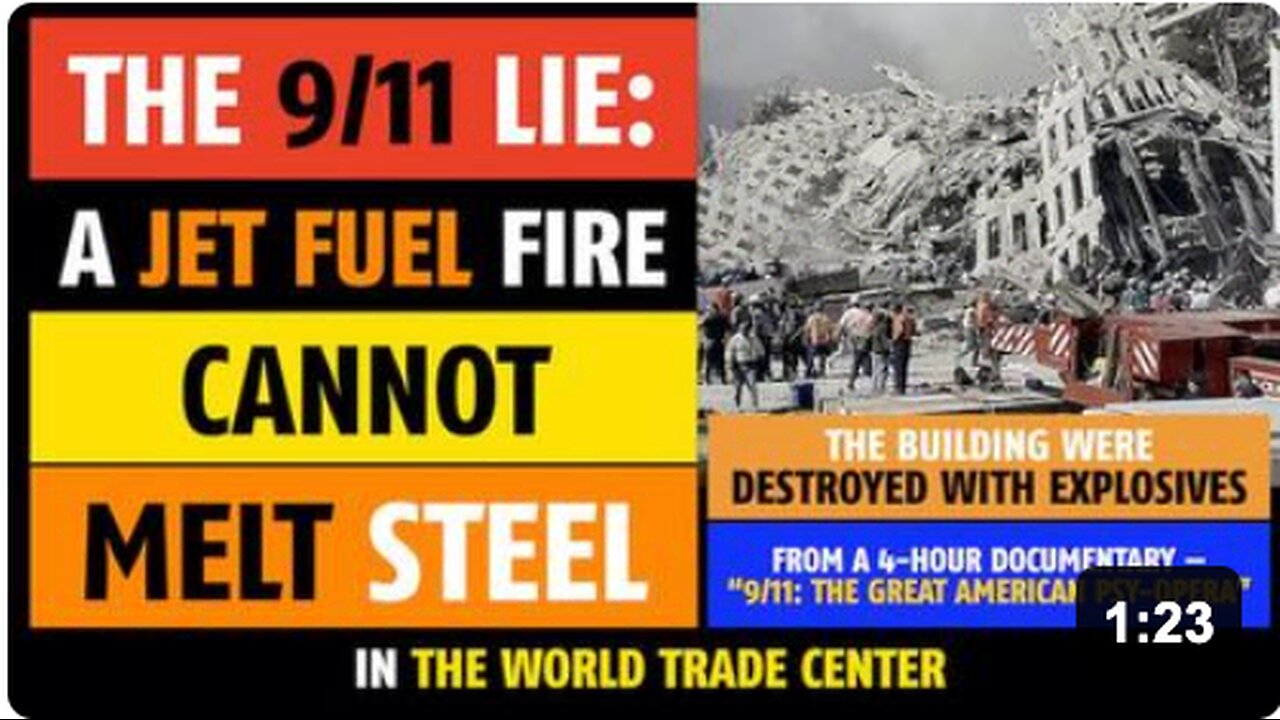 The 9/11 lie: A jet fuel fire could not possibly melt steel in the World Trade Centers