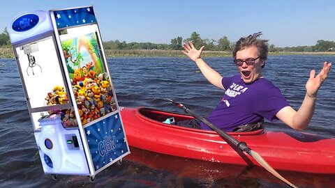 CLAW MACHINE IN THE LAKE!