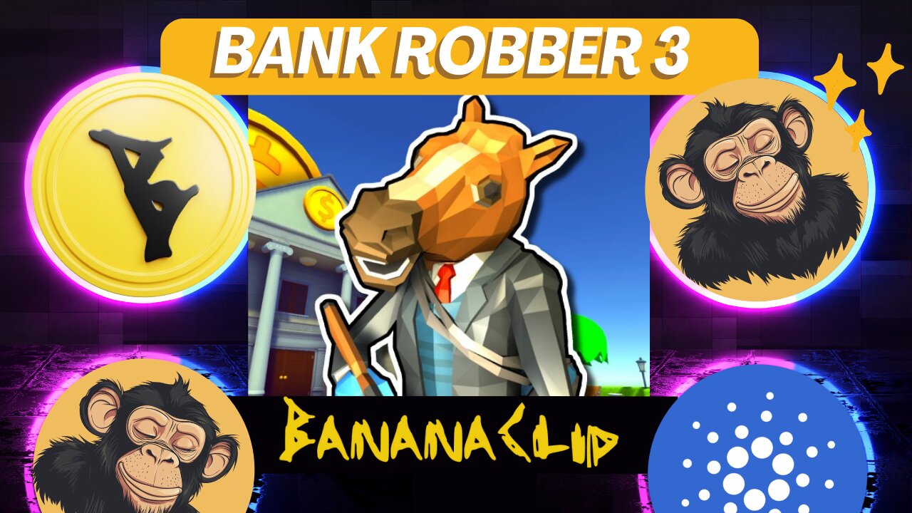 Epic Heist in Bank Robber 3! | BananaClip.io Gameplay 🍌😏🕹
