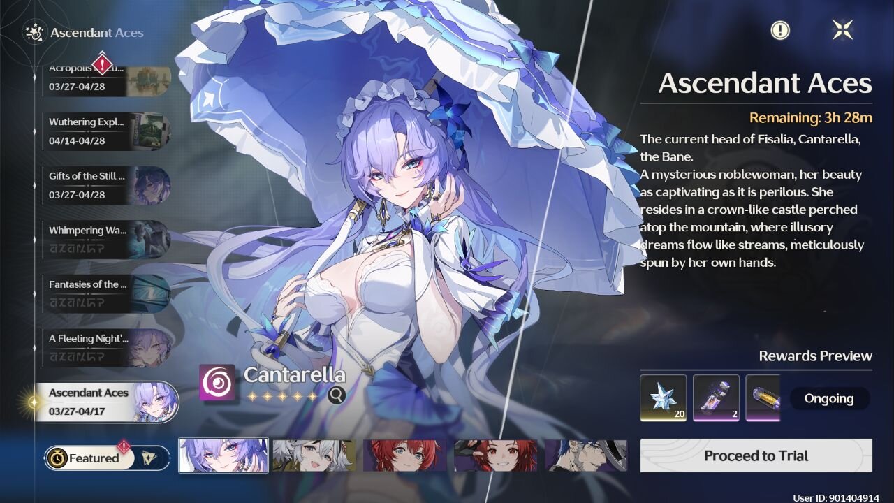 Wuthering Waves (WuWa) - Ascendant Aces Event - Version 2.2 - Phase 1 Banners