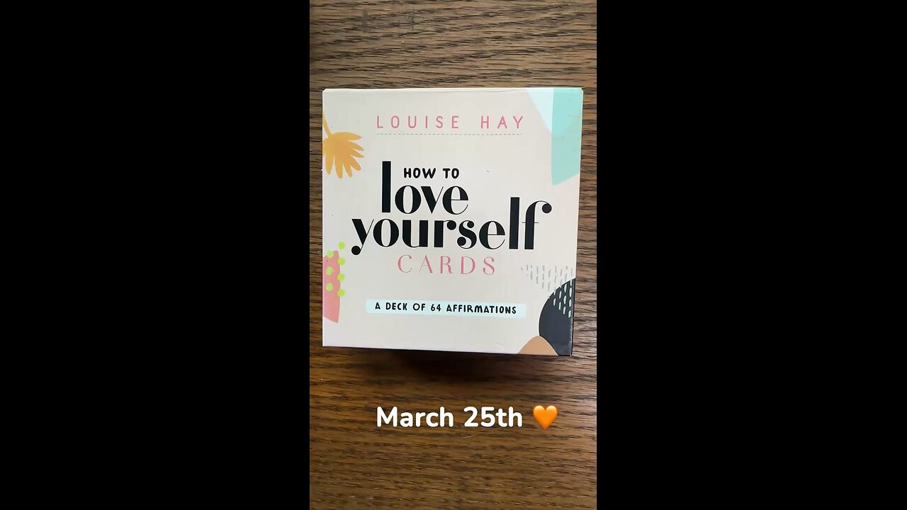 3/25/25 card: positive thoughts