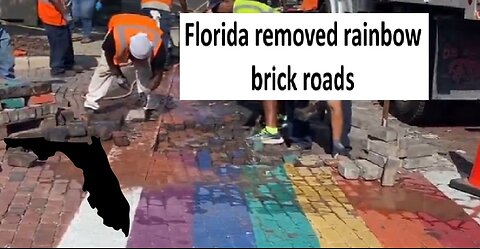 Florida removes rainbow brick roads, literally brick by brick