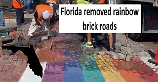 Florida removes rainbow brick roads, literally brick by brick