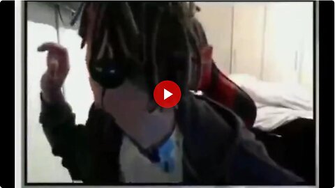 WTH is going on? He turns to the right, looks up and raises his arm before falling over dead