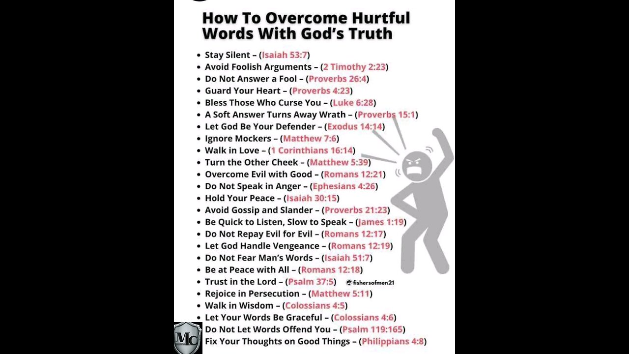 Overcome hurtful words
