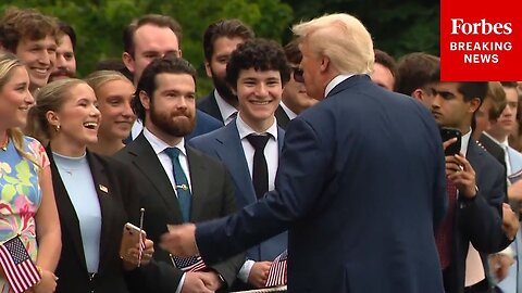 Trump Works Ropeline At The White House Before Heading To Bedminster, New Jersey